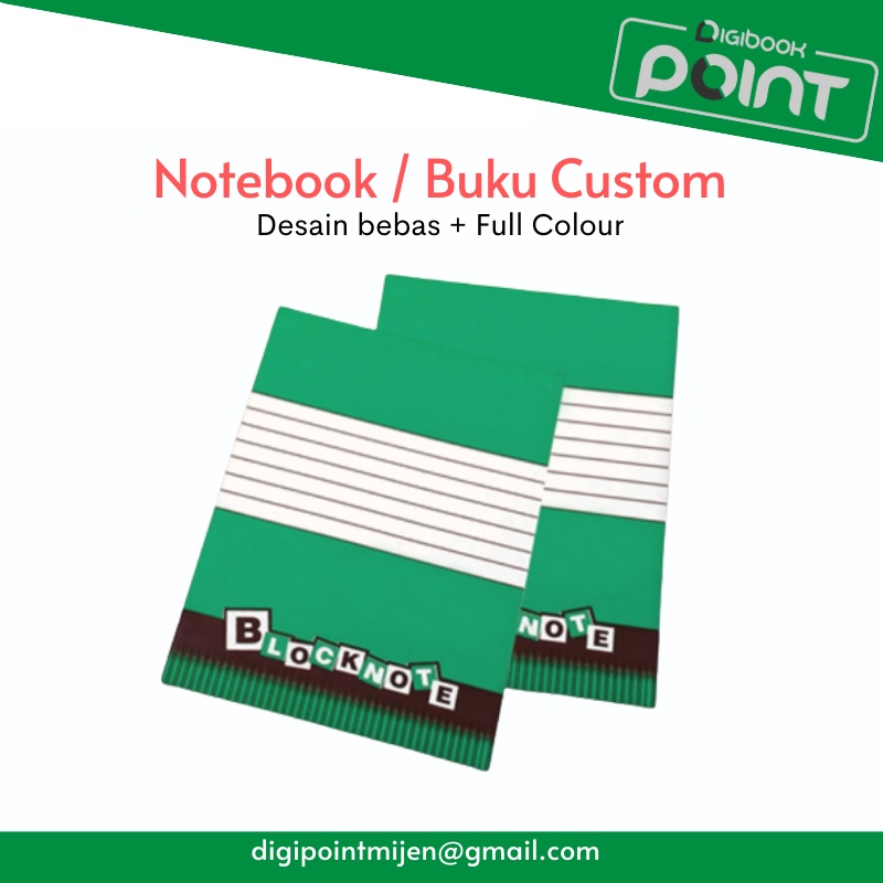 

Buku Planner Custom / Buku Tulis custom Seminar Kit A6-Jilid Block Lem