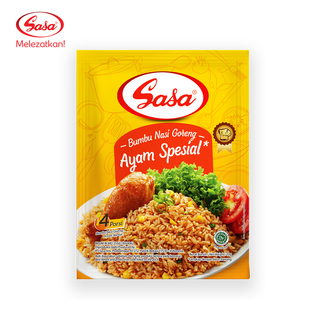 

Bumbu SASA Nasi Goreng Ayam Spesial Kemasan 20 gr x 5 Pcs