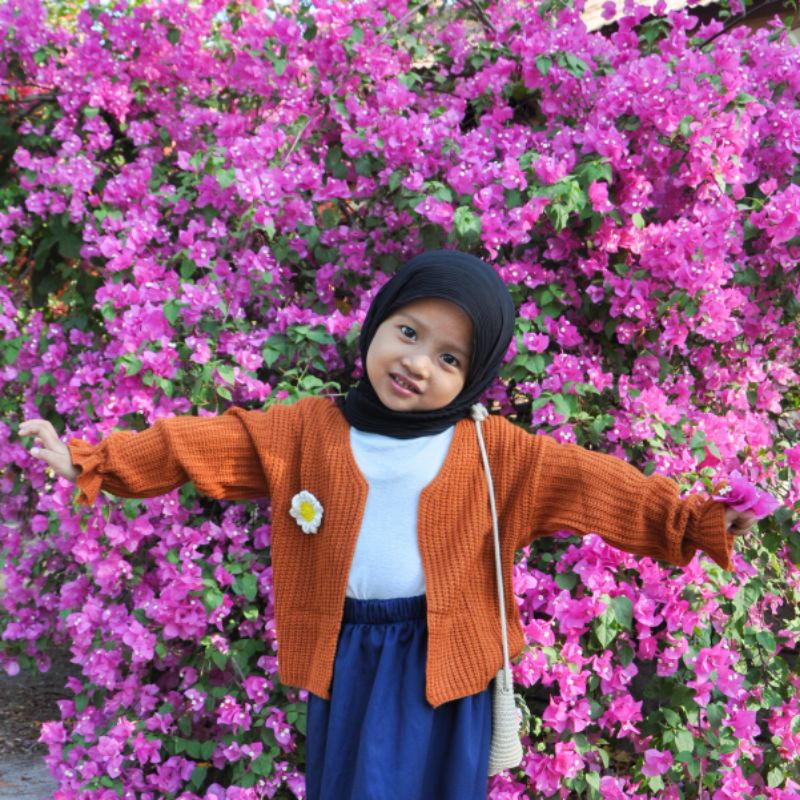 HoowayDann | AMIRA CARDIGAN jaket Rajut halus lembut Baju Anak 2-7 tahun atasan lucu kekinian.