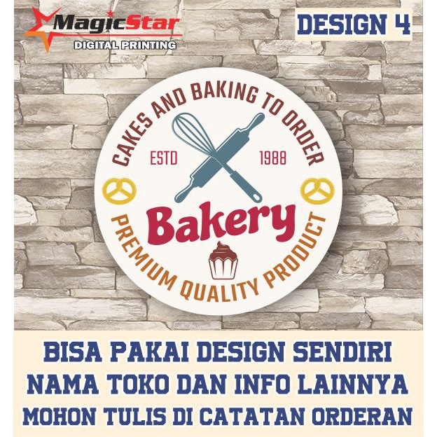 Sticker label custom bontak / label stiker logo cutting TERMURAH-LOGO 4