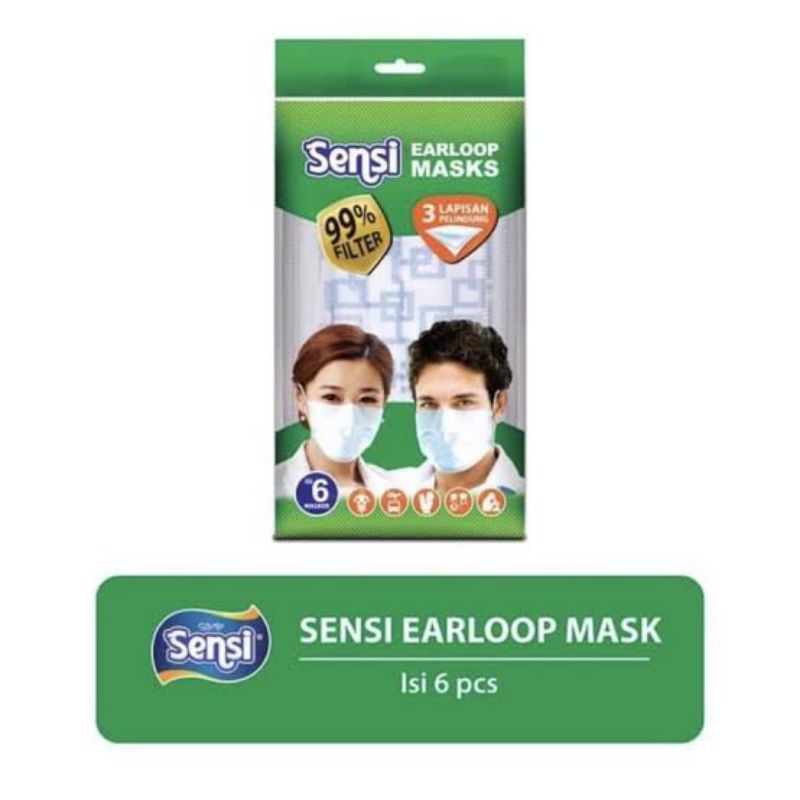 masker dewasa 3 ply isi 5 pcs