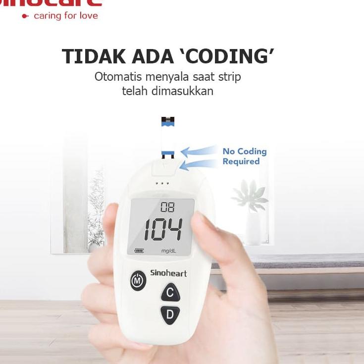 Alat Cek Gula Darah | Alat Ukur Gula Darah Sinocare Safe-Accu