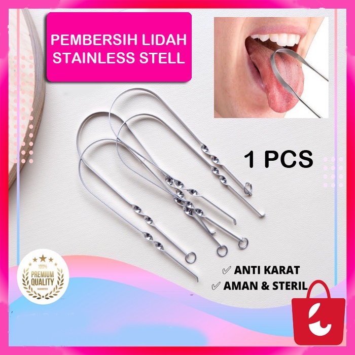 [Bisa COD] Pembersih Lidah Bayi Dewasa Formula Stainless Steel Anti Karat Sikat Kerok Lidah Termurah Aman Tanque Cleaner