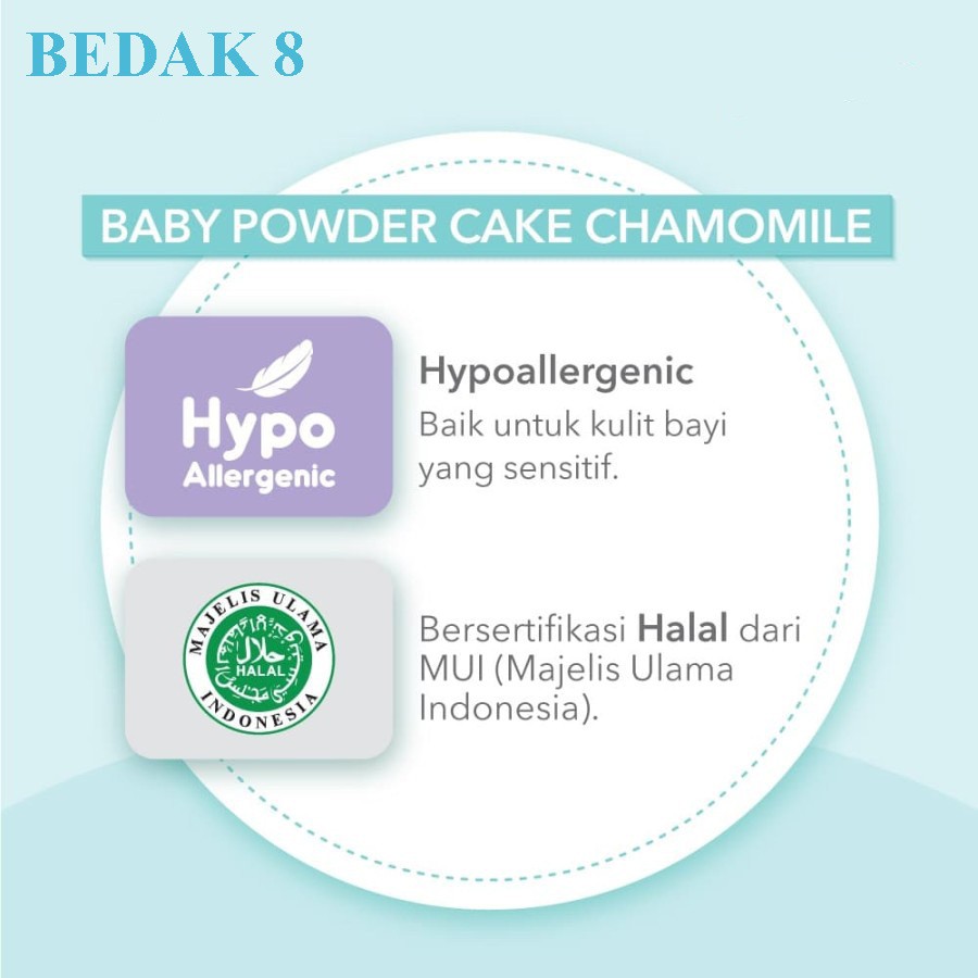 PIGEON Baby Powder Cake Chamomile 45Gr | Bedak Padat Bayi (Compact)