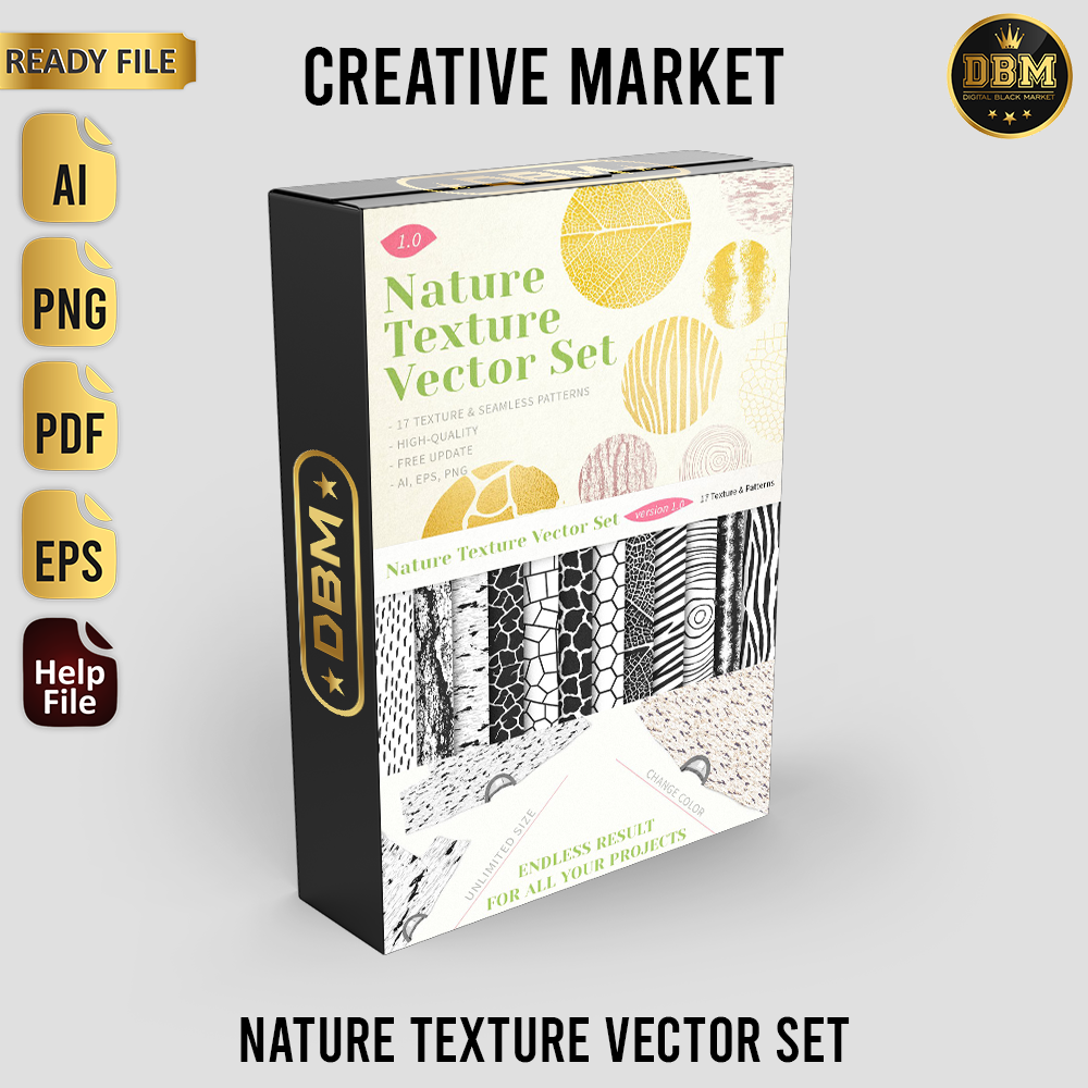 Nature Texture Vector Set - JPEG Ultra HD