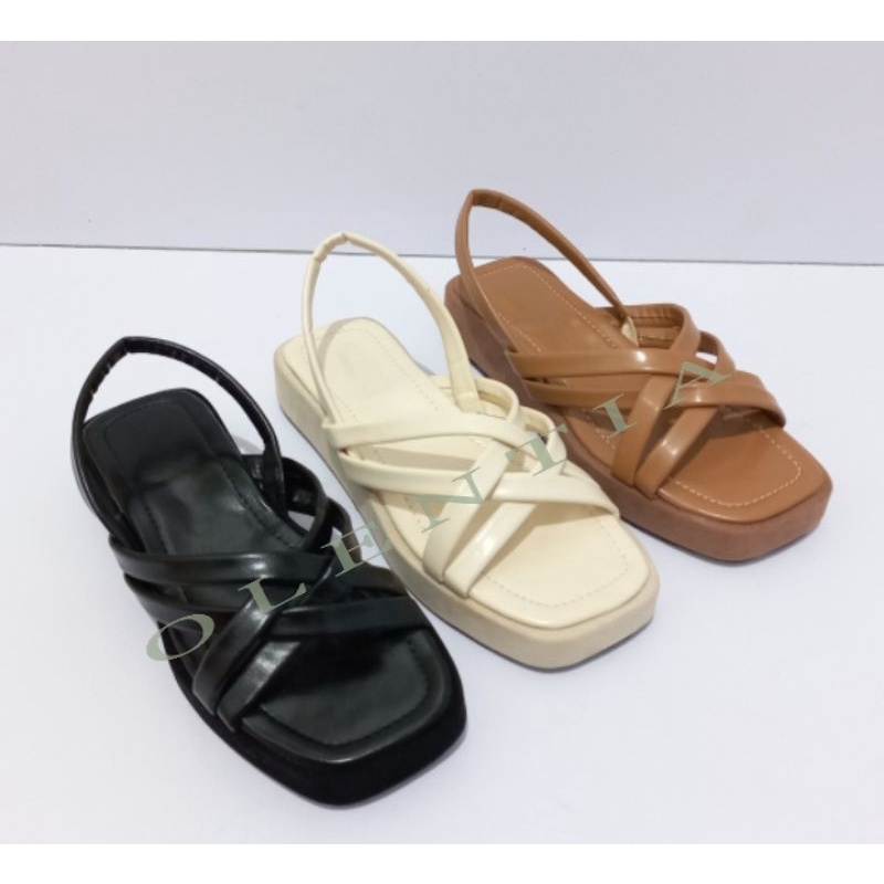 Sandal Wanita Sandal flatporm spon ringan DN 13