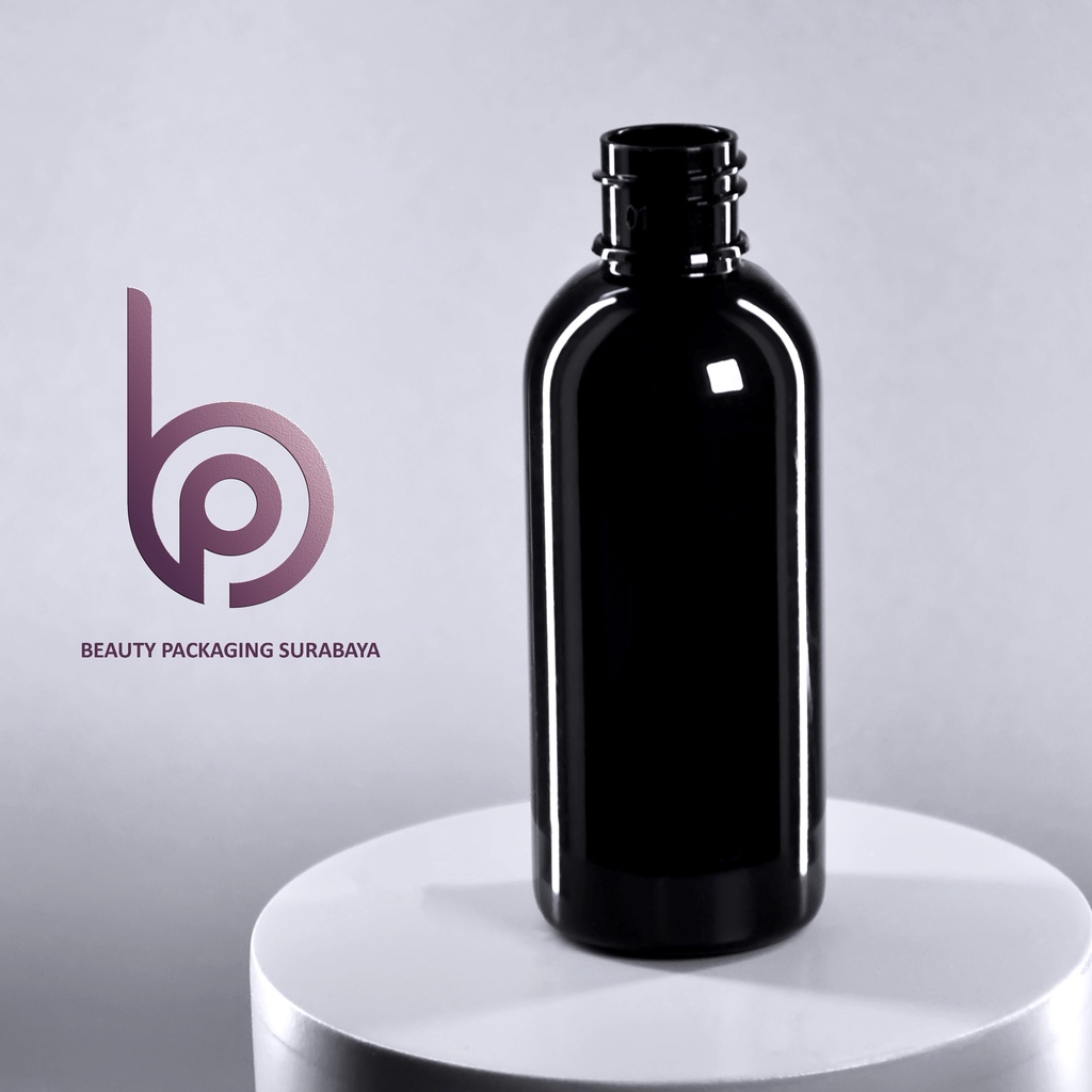 [BOTOL SAJA 25 PCS] Botol Plastik PET 60ml BR Hitam