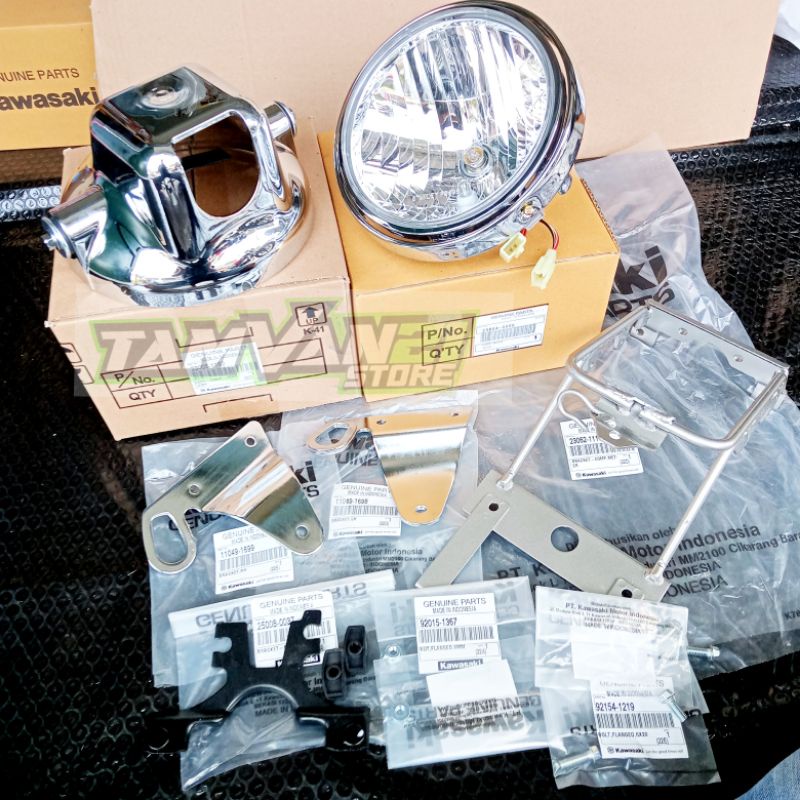 REFLEKTOR LAMPU BULAT NINJA SS R OLD ORIGINAL SET