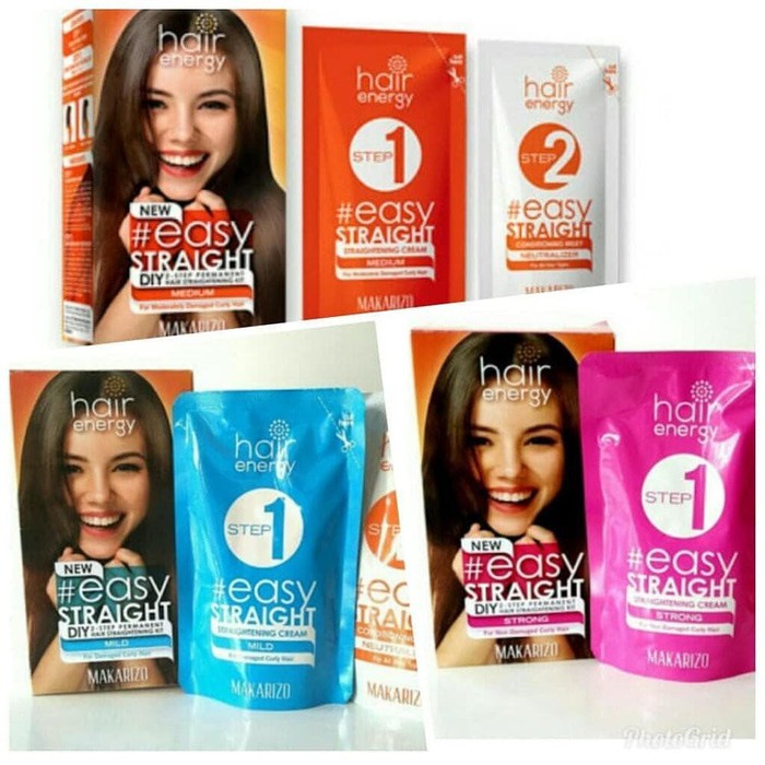 [SACHET] Makarizo Hair Energy Easy Straight 80 ml (Strong, Medium, Mild)