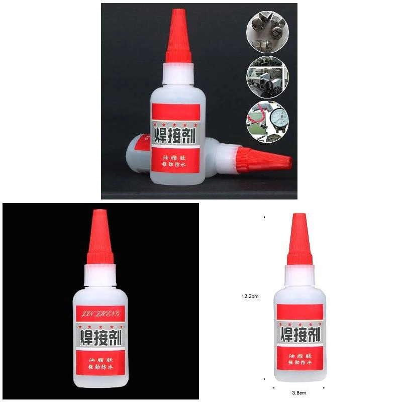 [BISA COD] Lem Power Glue Universal Welding Glue Plastic Wood Metal Rubber Tire Repair 50ml