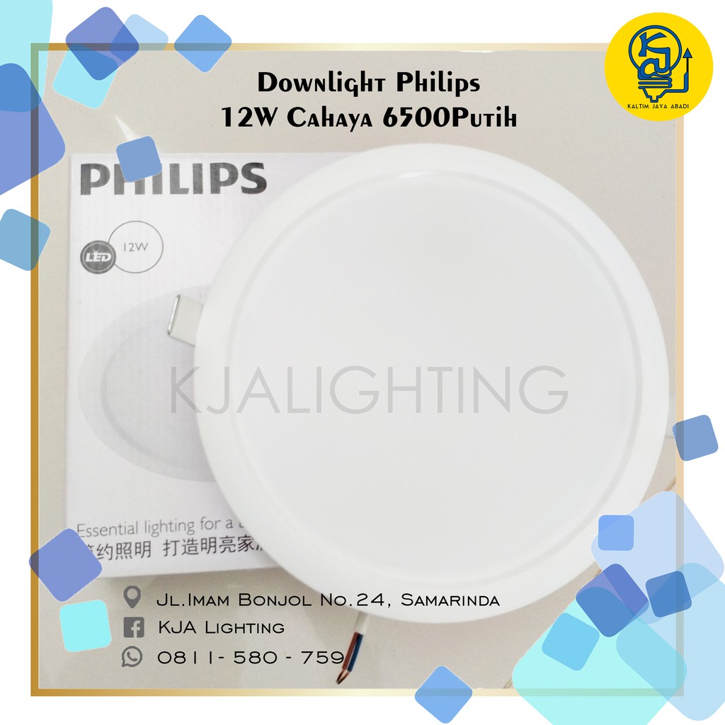 Lampu Downlight Led Philips eridani 12 Watt