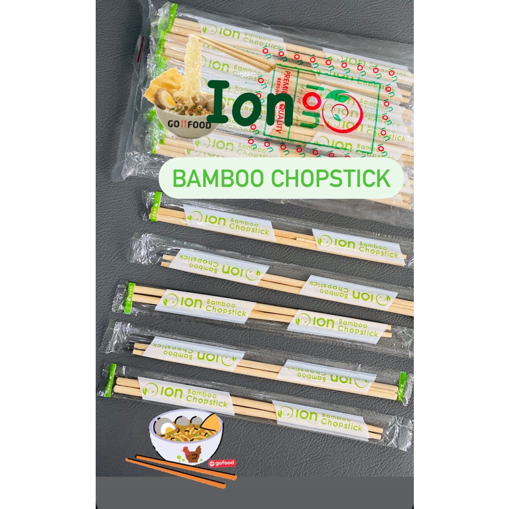 Sumpit Bambu ION- Sumpit Kayu Murah Merek ION