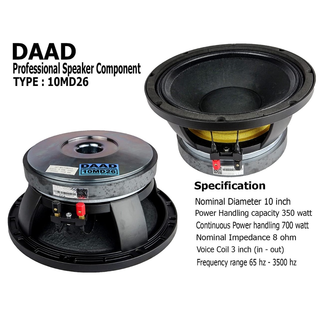 Speaker DAAD 10 inch 10MD26