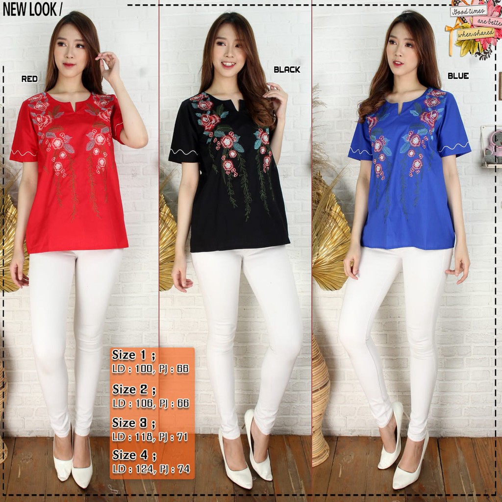 BLOUSE IMPORT BLOUSE JUMBO BLOUSE ATASAN WANITA IMPORT ATASAN WANITA JUMBO ATASAN WANITA BL-06