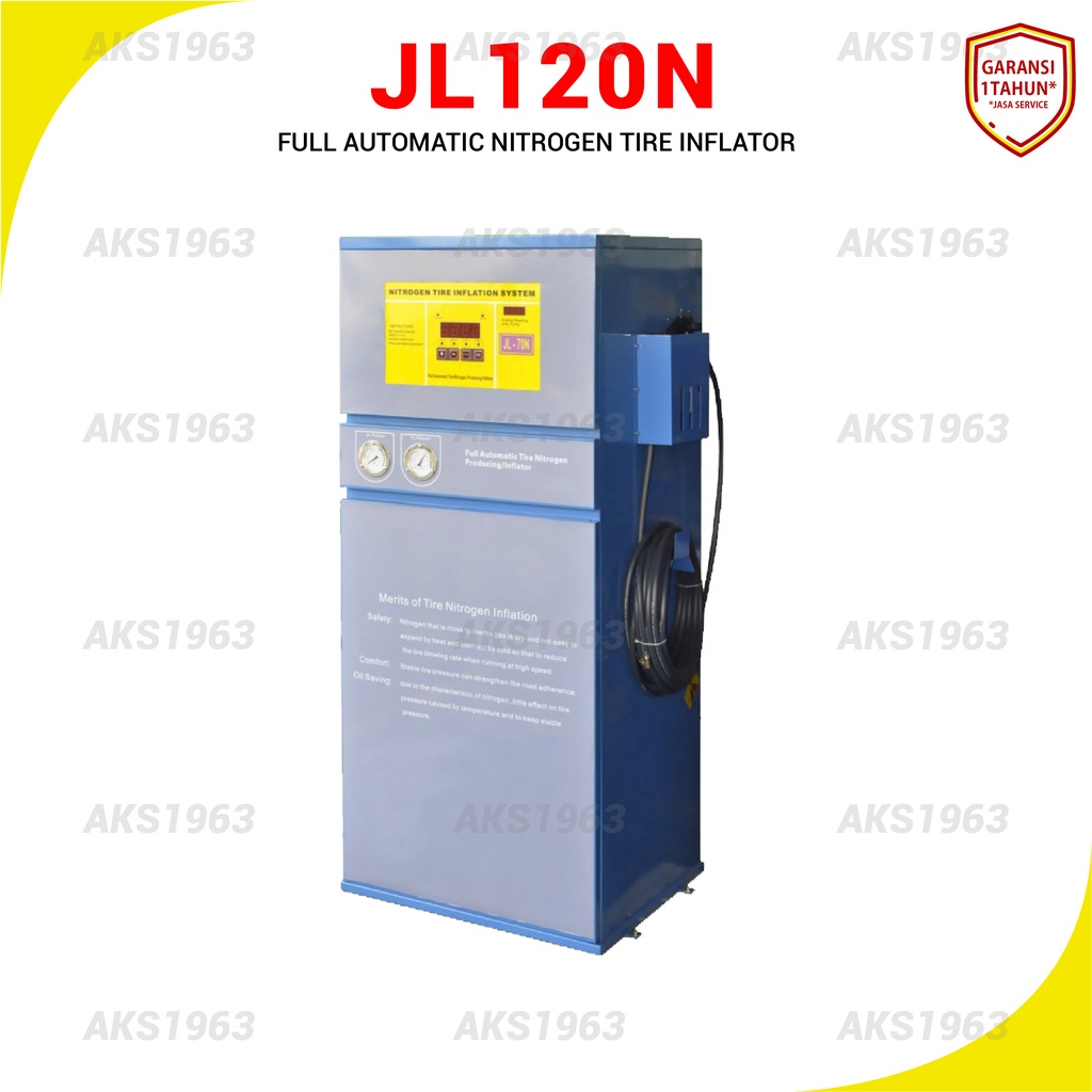 Mesin Pompa Pengisi Angin Nitrogen Ban Otomatis Kapasitas 120L 60W AKS - JL120N