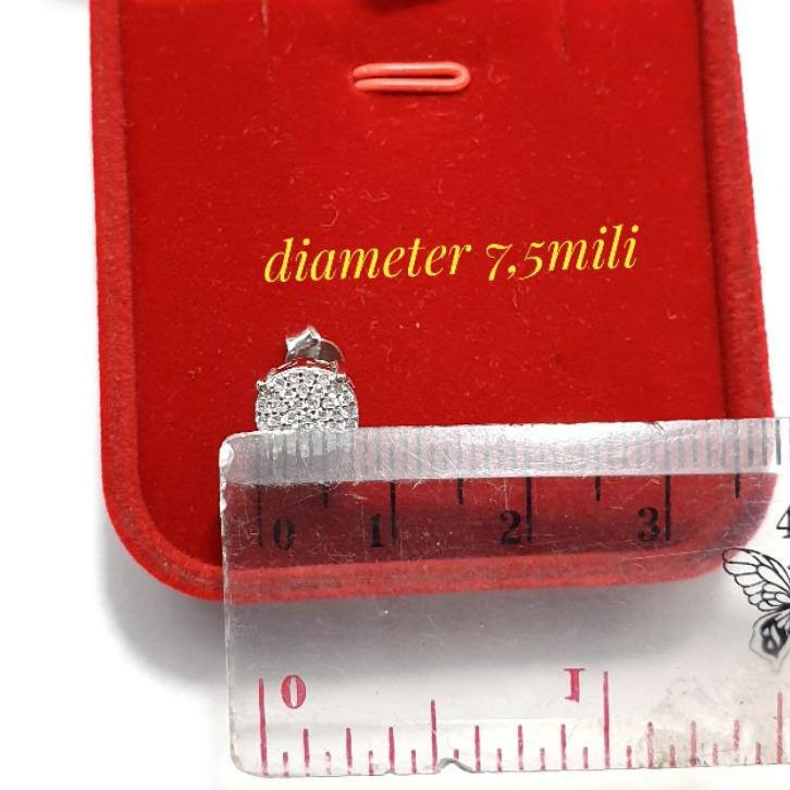 Special Price.. GIWANG PERAK 925 / ANTING TUSUK PERAK 925 LAPIS EMAS PUTIH / ANTING GIWANG TUSUK STU