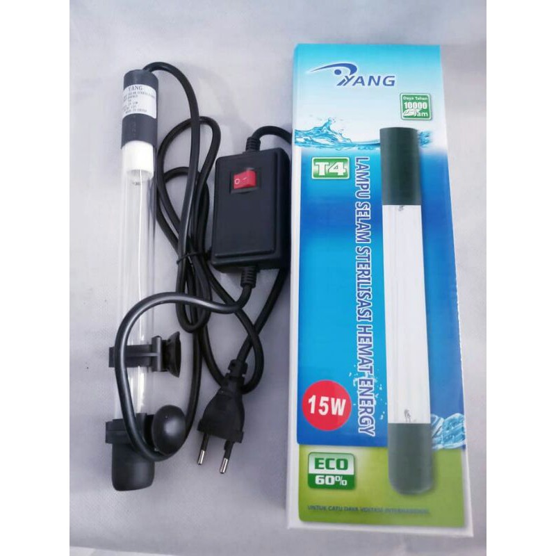 Jual lampu UV yang 15 watt lampu anti lumut aquarium dan kolam ikan