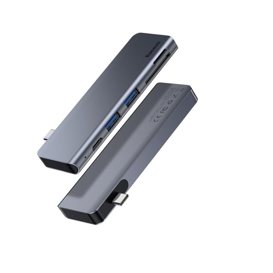Serbuuuu.. BASEUS ORIGINAL Harmonica 5 in 1 HUB Type C USB Adapter Adaptor Laptop Macbook Pro Air