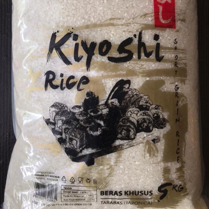 

978Eq1W Beras Jepang Kiyoshi 5 Kg - High Grade - Halal WQ012