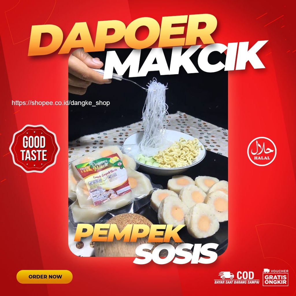 Empek-empek Sosis Dapoer MakCik + Cuko Asli Palembang Pempek Mpek-mpek Frozen Food Murah Enak