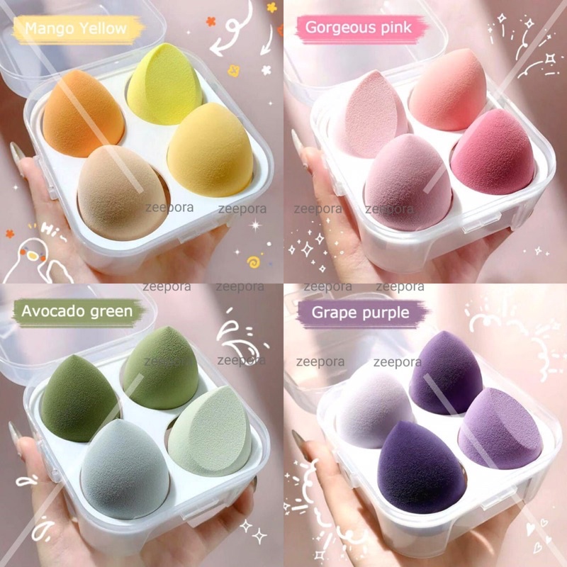 Beauty Blender Set isi 4 / sponge make up / spons make up