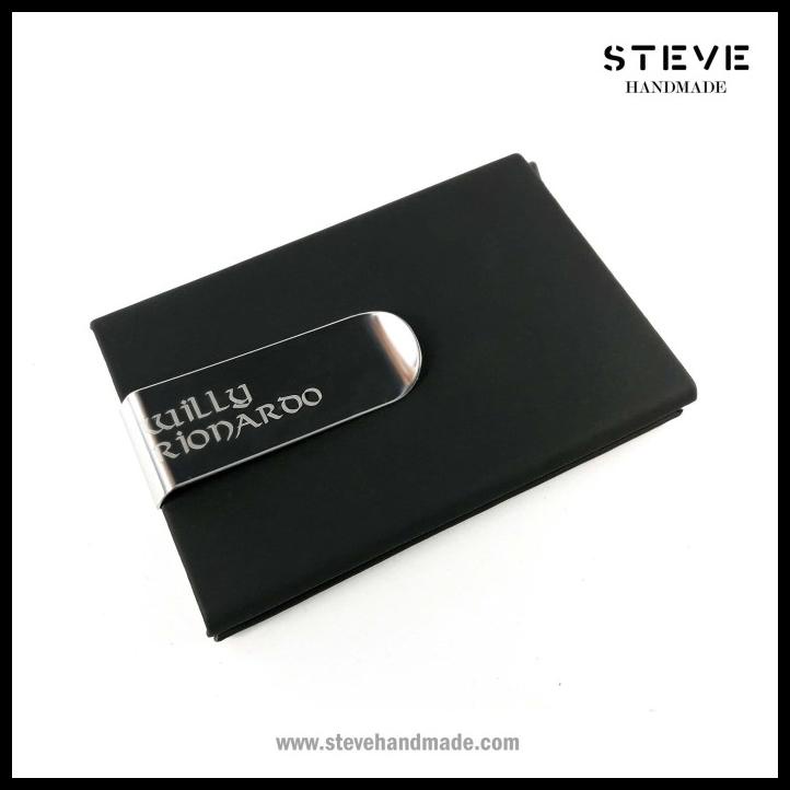 

BEST SELLER !!! CARD HOLDER GENTLE STYLE C (CUSTOM LASER LOGO & HURUF) TERLARIS