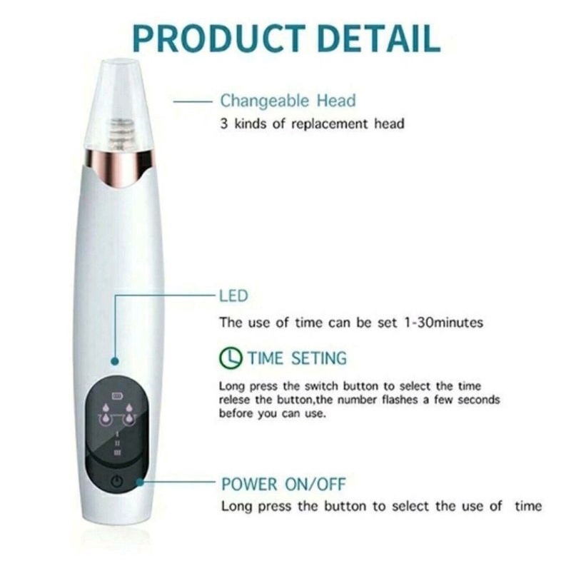 Alat Pembersih dan Penyedot Komedo / Alat Vakum Komedo / Alat Sedot Komedo / Blackhead Remover / Alat Facial Komedo / Alat Pembersih Komedo Praktis / Alat Menghilangkan Komedo Ampuh / Alat Penyedot Komedo / Alat Pembersih Wajah / Alat Membersihkan Komedo