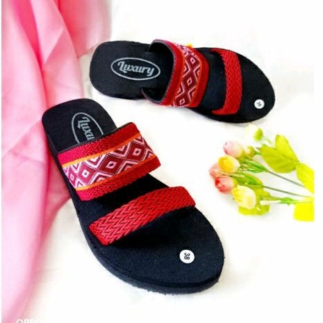 SANDAL WANITA SLOP - SANDAL SLOP KEKINIAN - SANDAL WANITA  STRAP DUA