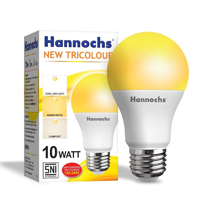 Lampu LED Hannochs Tricolor / LED 3 Warna 10W