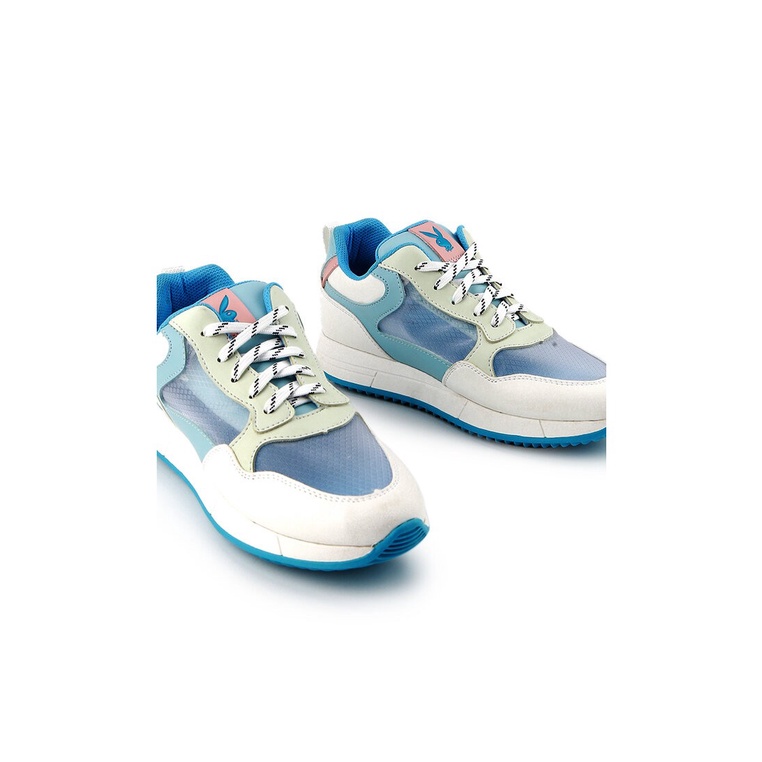 SEPATU SNEAKER PLAYBOY WANITA ORIGINAL CASUAL KETS BRANDED BIRU PLW16