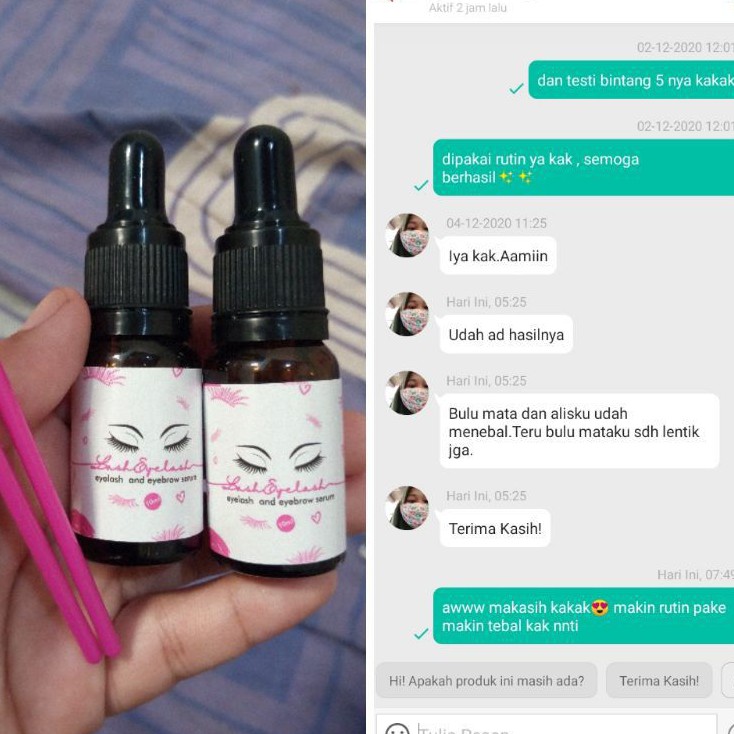 [TERBUKTI ORIGINAL ISI 10ML] serum bulu mata dan alis LASH EYELASH