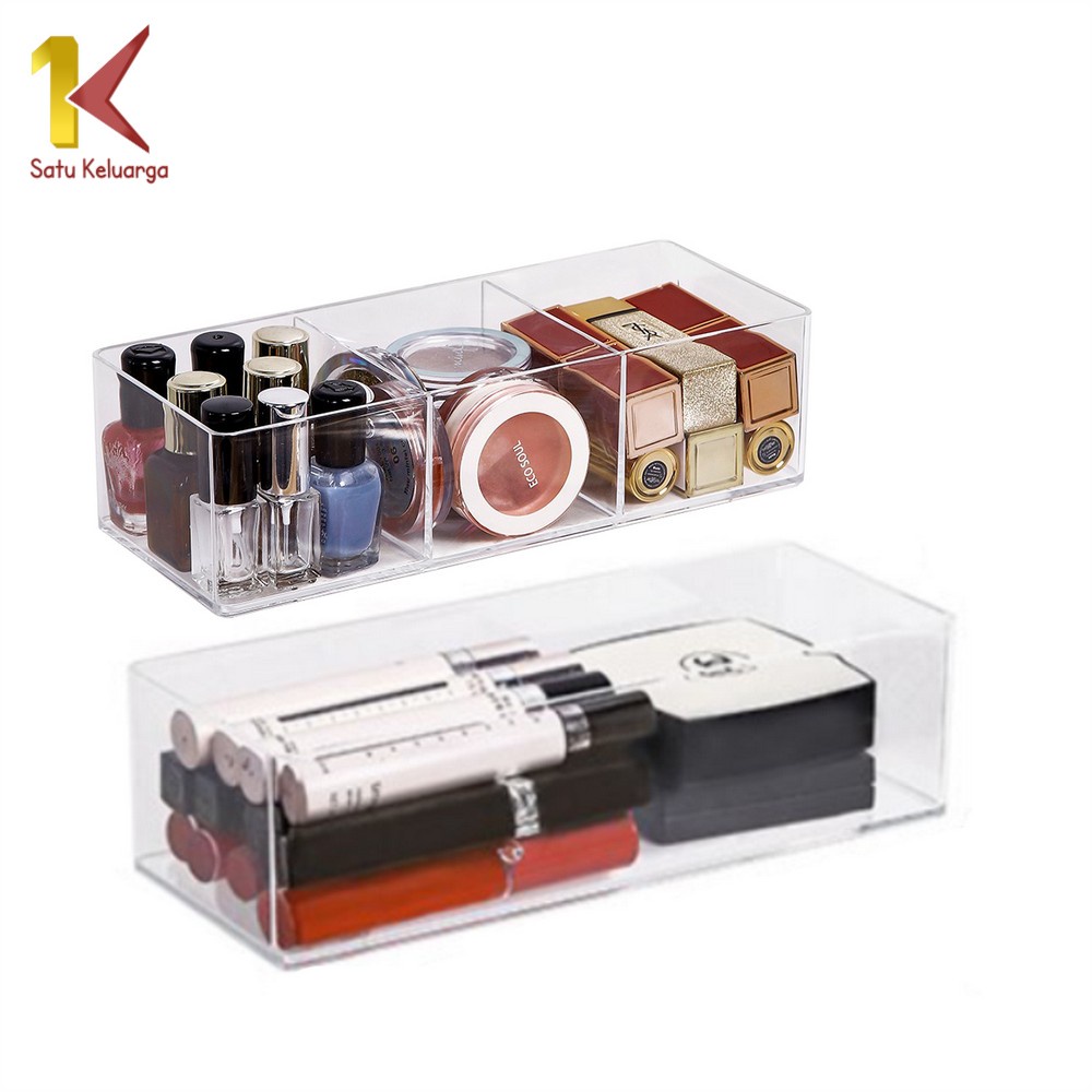Satu Keluarga Rak Kosmetik Acrylic K45 Kotak Make Up Akrilik Tempat Penyimpanan Kosmetik Kuas Makeup