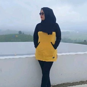 TUNIK SAKU KUNING/ATASAN WANITA MUSLIMAH