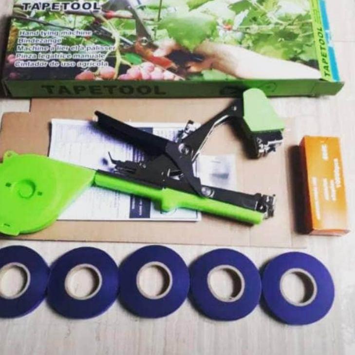 

➬Model Baru➬ Paket Pita Tapetool 20 roll + Isi Staples | Tapetool Tali Tanaman Cabai Tomat Melon Cabe Semangka 71 ✶