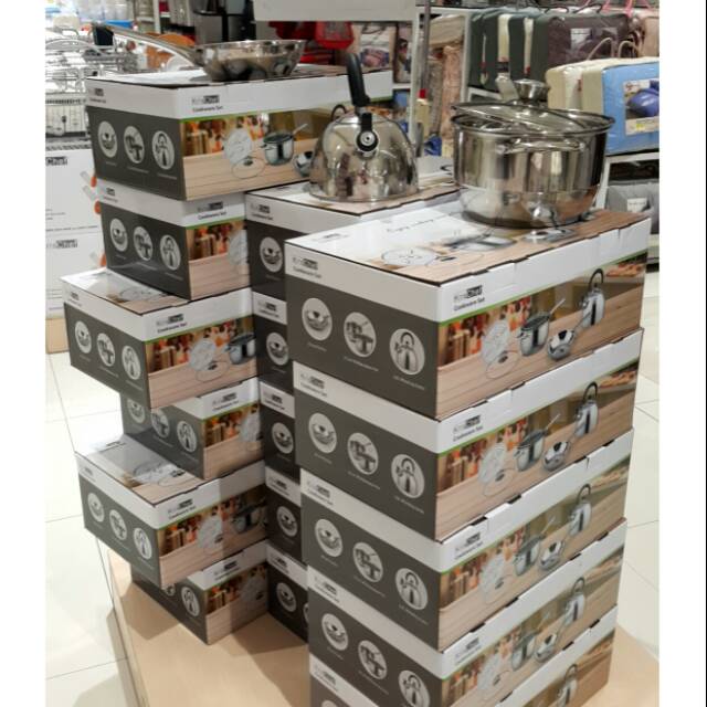 KrisChef Cookware set (1set isi 6pcs) ace hardware surabaya murah&lengkap