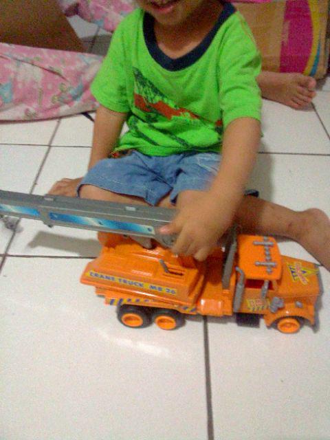 Mainan Mobil Truk Derek Mobil Truk Crane Mobil Truck 