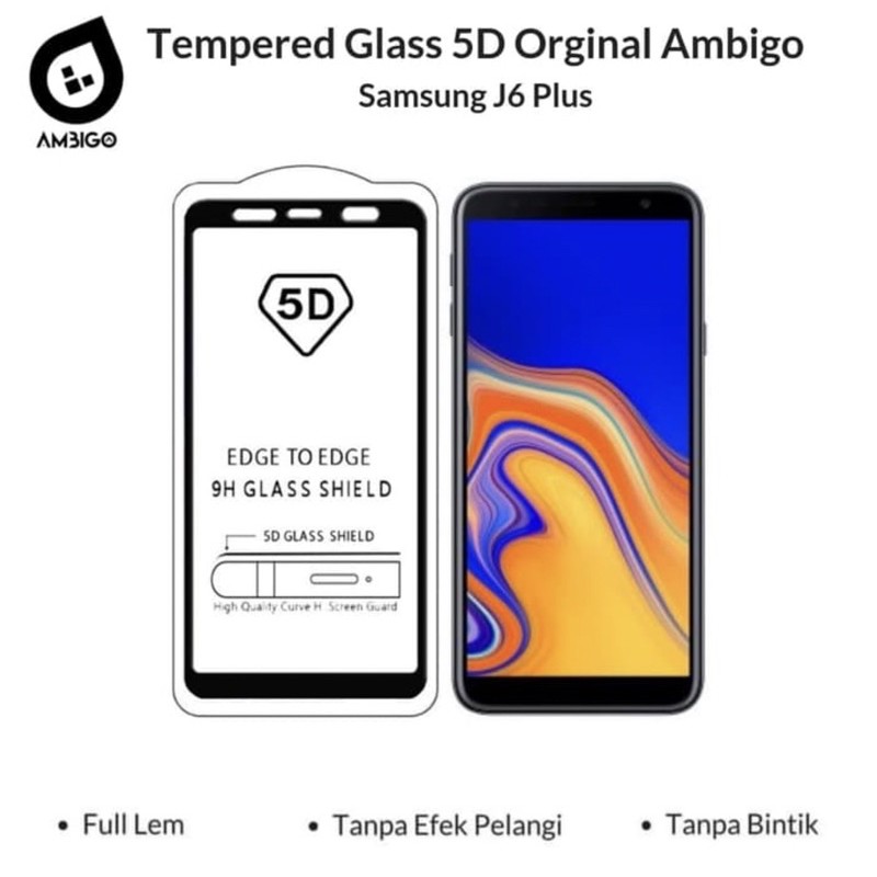 TEMPERED GLASS FULL LEM SAMSUNG J6 PLUS J6+ J4 PLUS J4+ - BC