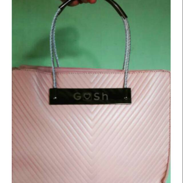 Tas gosh kawat pink