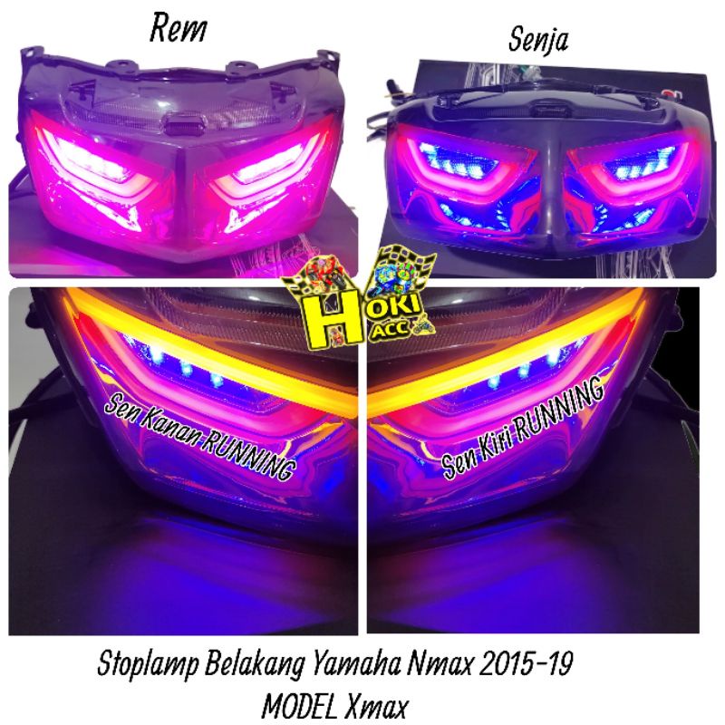 Stoplamp Nmax Old 2015-2019 Model Xmax CR7 - Lampu Belakang Variasi Nmax