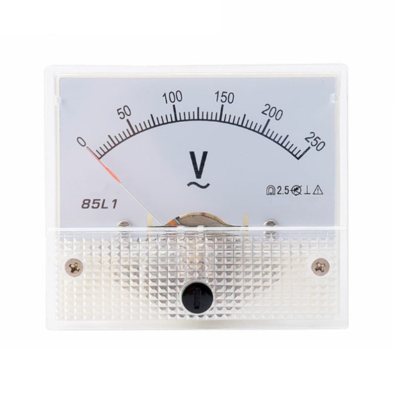 Btsg Portable Pointer Voltmeter 2.5 Akurasi Panel Voltage Volt Analog Gauge Meter