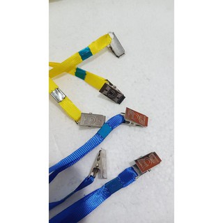 

Tali Gantungan Id card/bad nama/name tag model jepit (isi 10pc/warna)