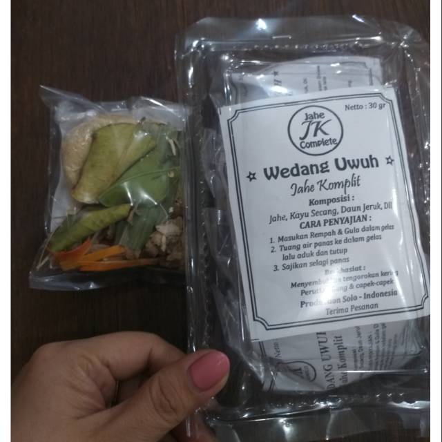 

Wedang Uwuh Jahe Komplit