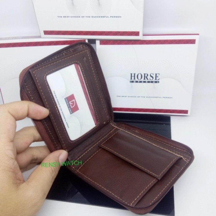 Dompet Pria Kulit Imperial Horse Original New - Hitam Combinasi