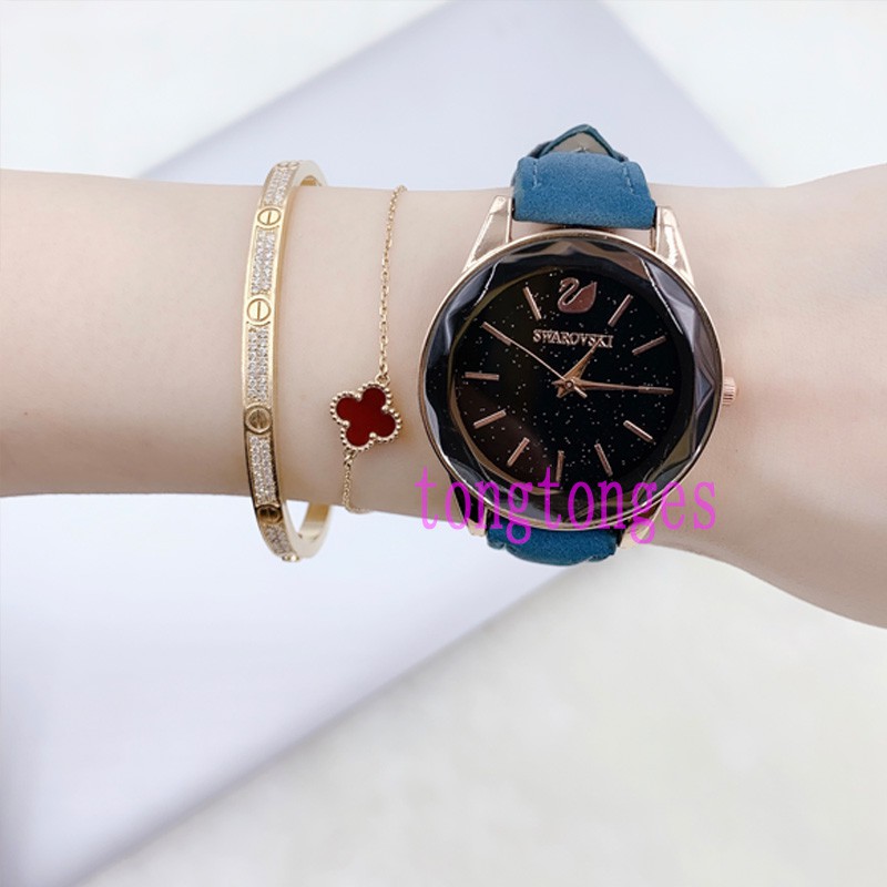 ✅[COD] JAM TANGAN WANITA KULIT MURAH KACA IMPORT READY STOCK