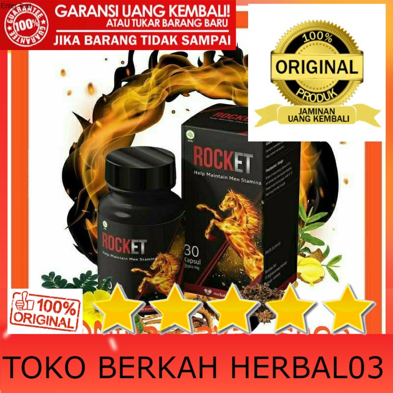 100% ASLI ROCKET OBAT HERBAL KUAT STAMINA PRIA TAHAN LAMA ASLI ORIGINAL BPOM