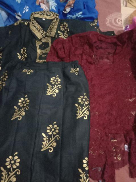 Couple Batik (kemeja Dan Rok Mermaid)