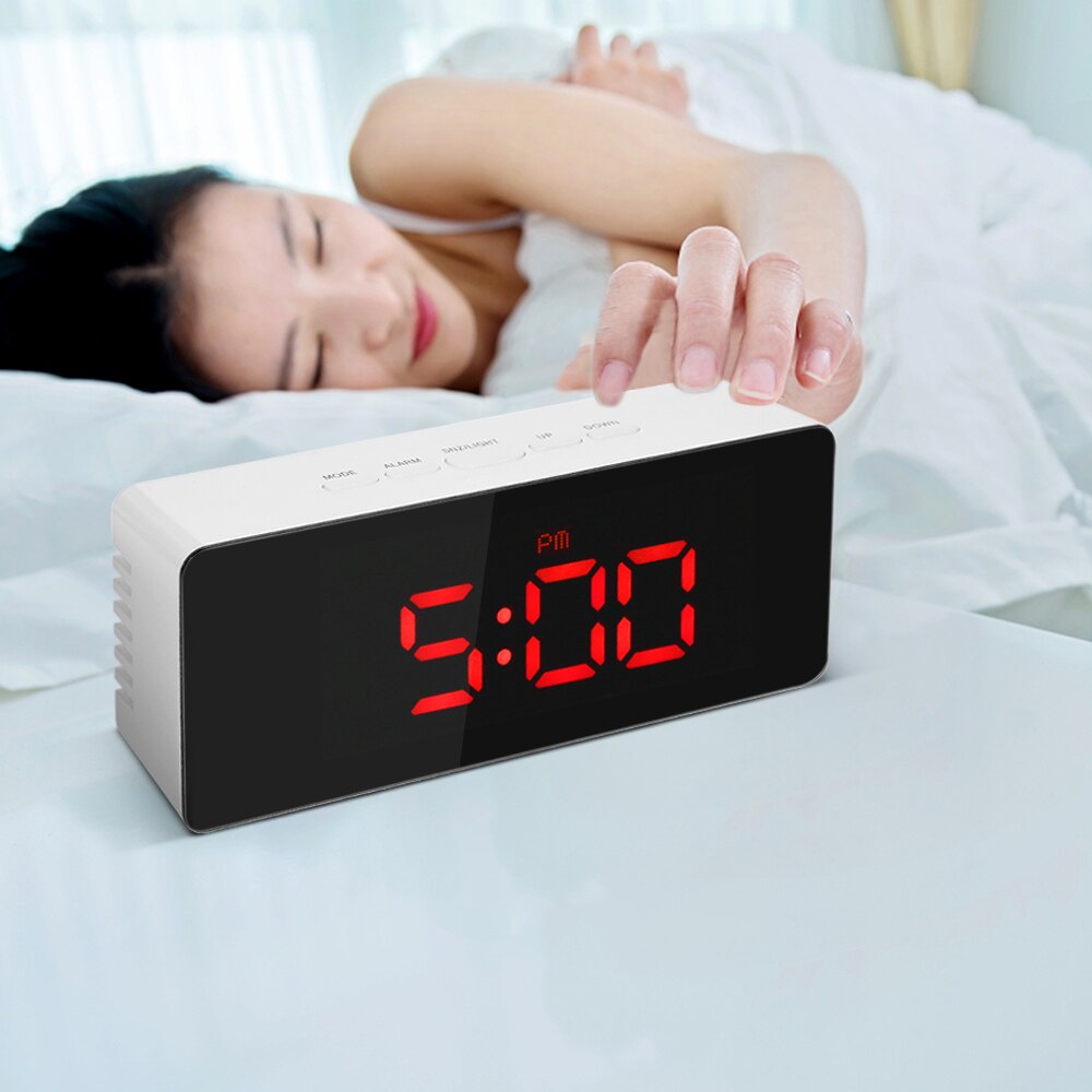 Jam Meja Digital Led Weker / Digital Alarm Clock Mirror GH-0712