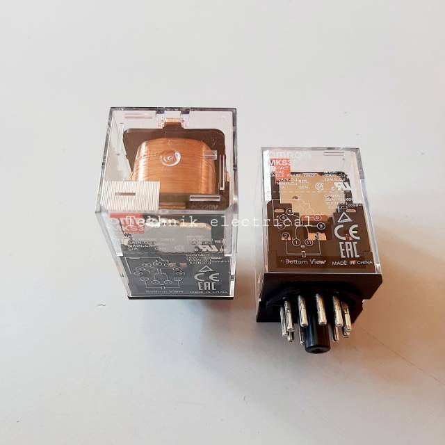 Relay Omron MKS3P 220V 220 Volt VAC Original 11 Pin