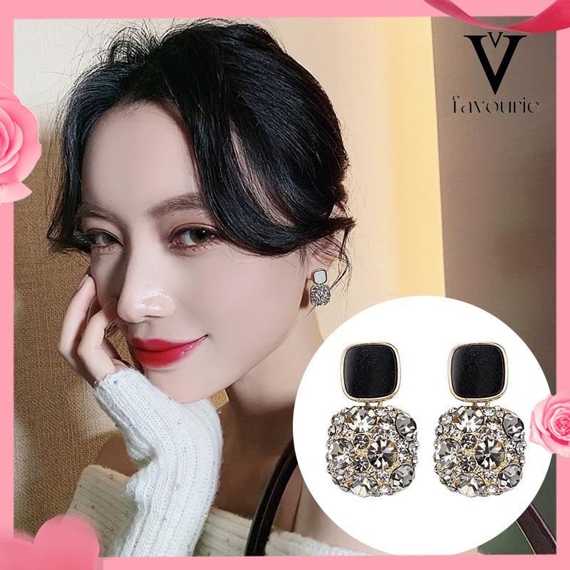 [COD]Anting Retro Mewah Siswa Perempuan Sederhana Temperamen Fashion Anting Murah Hati-FA