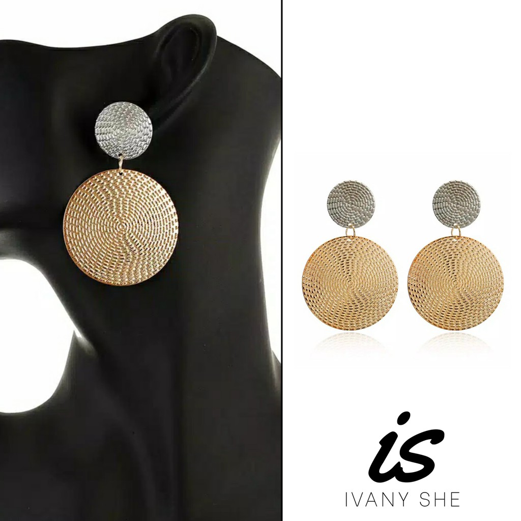 Premium Quality Anting fashion korea import aksesoris pesta perhiasan wanita earring giwang emas bkk